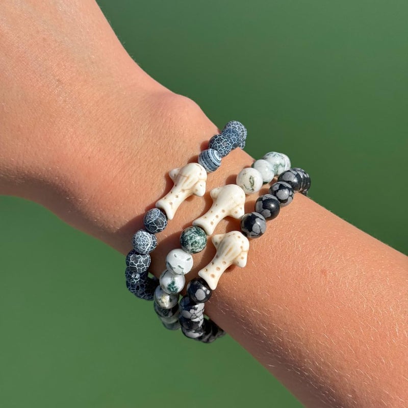 Fahlo Whale Shark Tracking Bracelet â€“ Track a Real Whale Sharkâ€™s Journey â€“ Supports Wildlife Conservation â€“ Elastic, One Size Fits Most â€“ on Interactive Mobile App Map â€“ Unisex Conservation Gift (Green) - Image 3