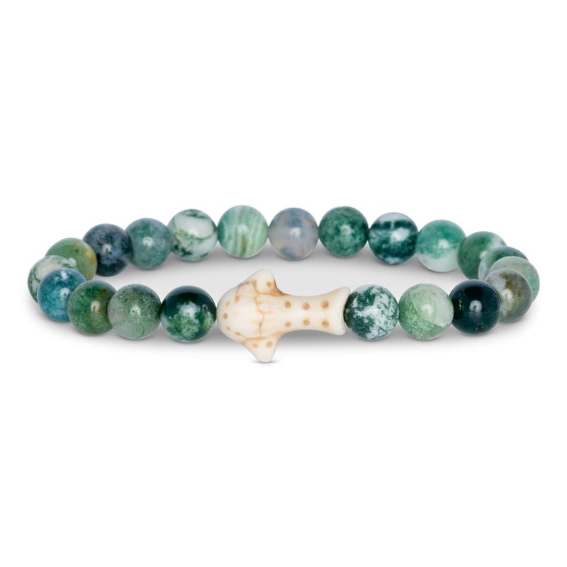 Fahlo Whale Shark Tracking Bracelet â€“ Track a Real Whale Sharkâ€™s Journey â€“ Supports Wildlife Conservation â€“ Elastic, One Size Fits Most â€“ on Interactive Mobile App Map â€“ Unisex Conservation Gift (Green) - Image 1
