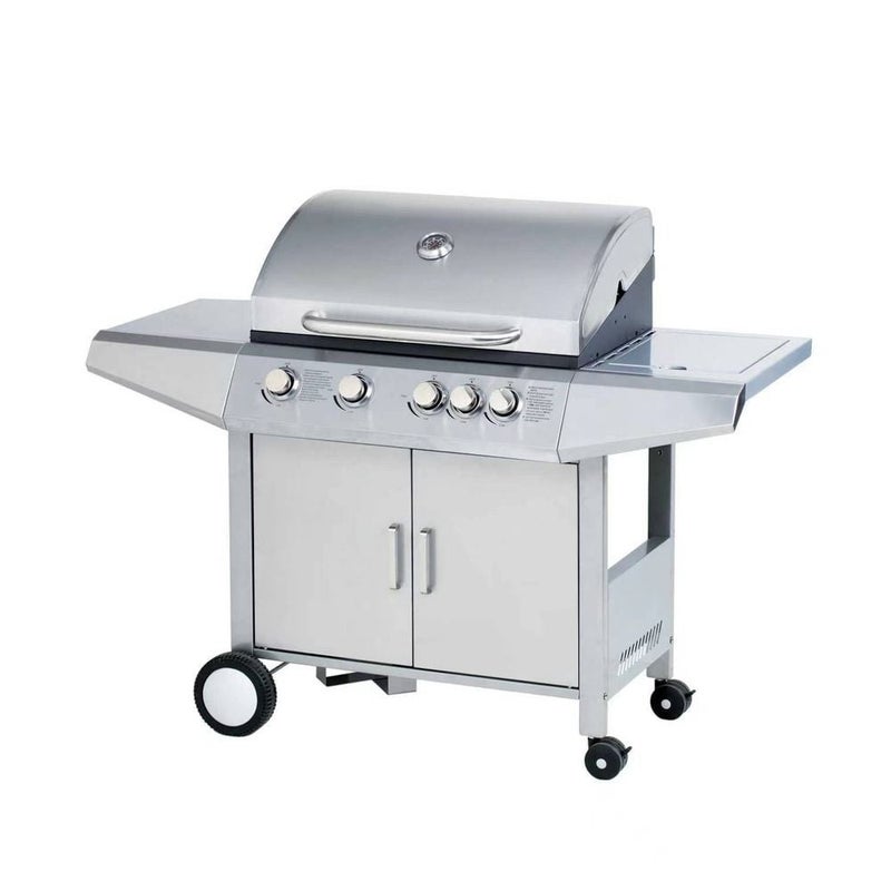 DANUBE HOME Inferno Blaze Pro Stainless Steel Gas Grill, Silver, Powerful Grill, Steel ,For Outdoor Grilling, Barbecuing, Roasting, Searing, Family Cookouts - Image 5