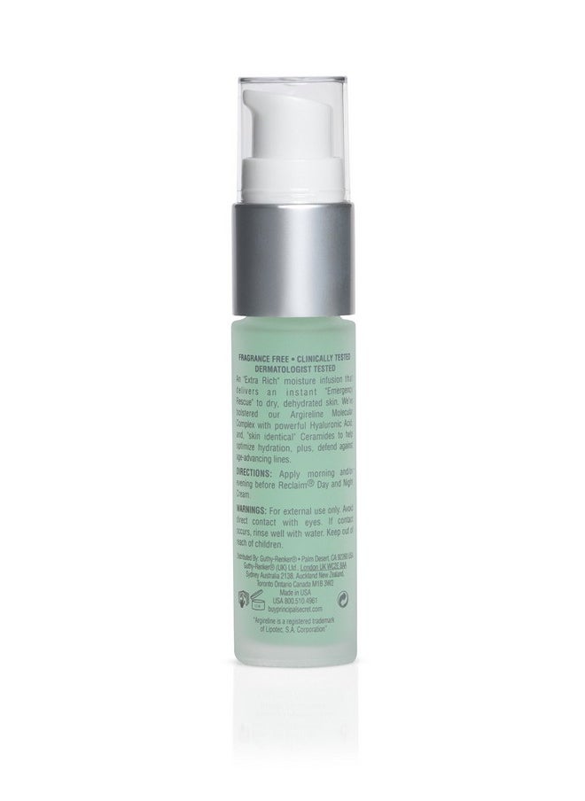 Reclaim Hydrating Complex Emergency Rescue Serum With Ceramide 5% Argireline Antioxidants And Melon Extract 0.51 Oz By Principal Secret