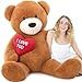 BENINY Giant Teddy Bear Stuffed Animal 52 Big Teddy Bear with Heart Large I Love You Teddy Bear Plush Toys for Kid Christmas Birthday Valentines Bear Gift for Girlfriend - Image 2