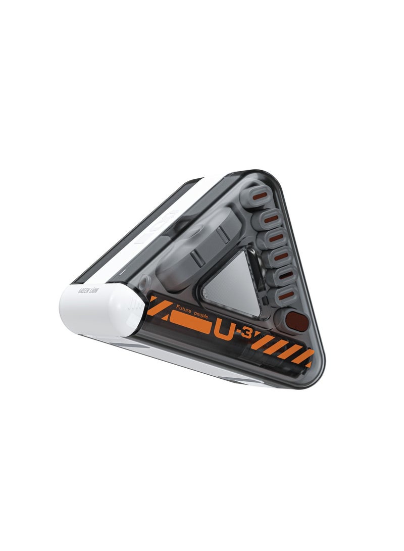 GREEN LION Multi-Functional Cleaning Kit 22 IN 1 / ABS Material / Mobile Phone and Pen Holder / Camera Cleaning / Keyboard Cleaning / Screen Cleaning / Earphone Cleaning - White - Image 2