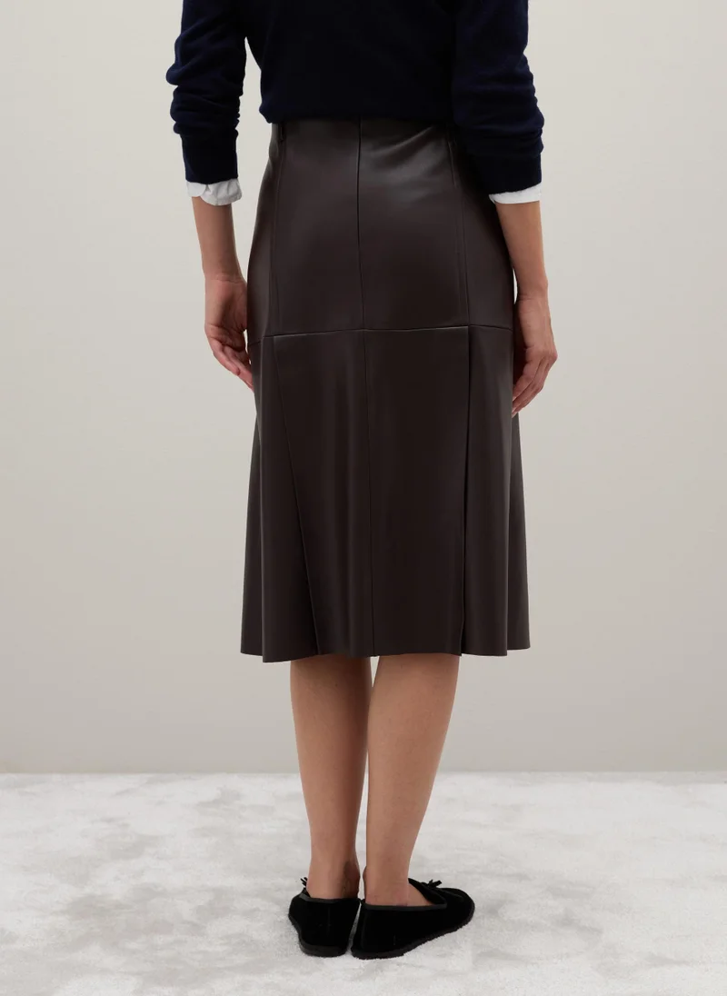 Ovs  OVS Brown Midi Skirt Regular Fit for Women | Best Price UAE