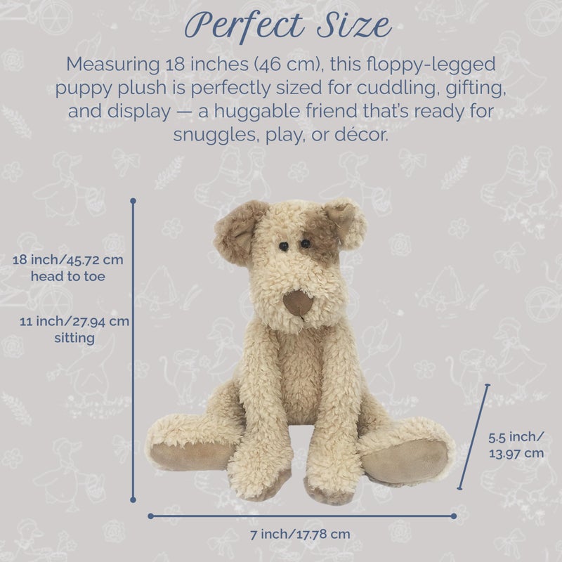 MON AMI Bogart Shaggy Puppy Plush Toy - 18", Soft & Cuddly Plushie with Long Legs & Floppy Feet, Adorable Stuffed Animal for Kids, Baby Gift, Huggable Soft Toy, Perfect for Snuggling & Playtime - Image 3
