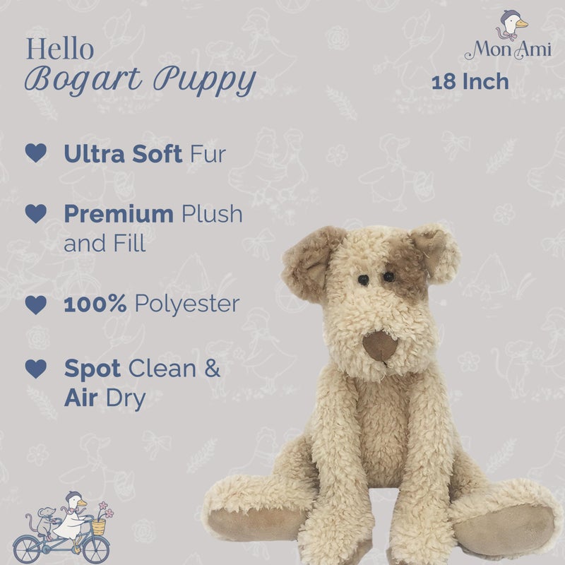 MON AMI Bogart Shaggy Puppy Plush Toy - 18", Soft & Cuddly Plushie with Long Legs & Floppy Feet, Adorable Stuffed Animal for Kids, Baby Gift, Huggable Soft Toy, Perfect for Snuggling & Playtime - Image 2