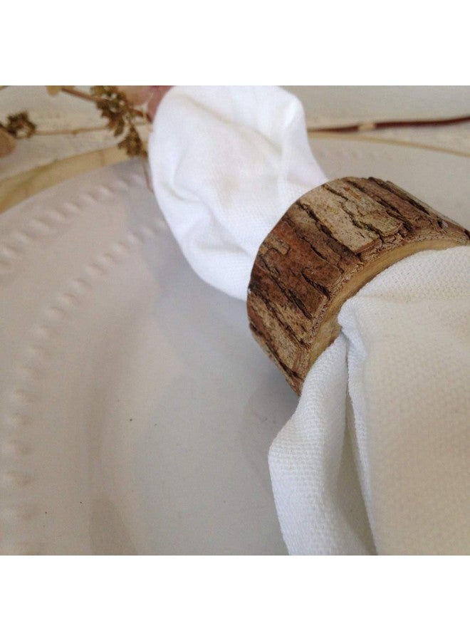 JINMURY Handcrafted Rustic Wooden Napkin Rings Wood Napkin Holder for Dinner Table Decor Jungle Theme Party Supplies Fall Wedding Decorations, Pack of 12 (12, Rustic Wood) - Image 5