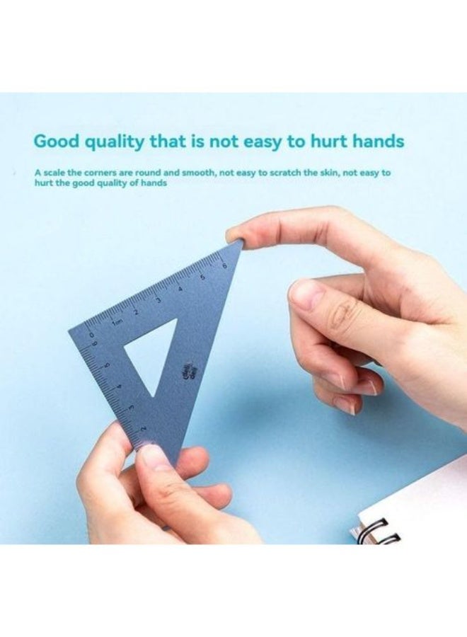 ديلي طقم رسم ديلي، 7 قطع، 15 سم، معدني، أزرق - Image 1