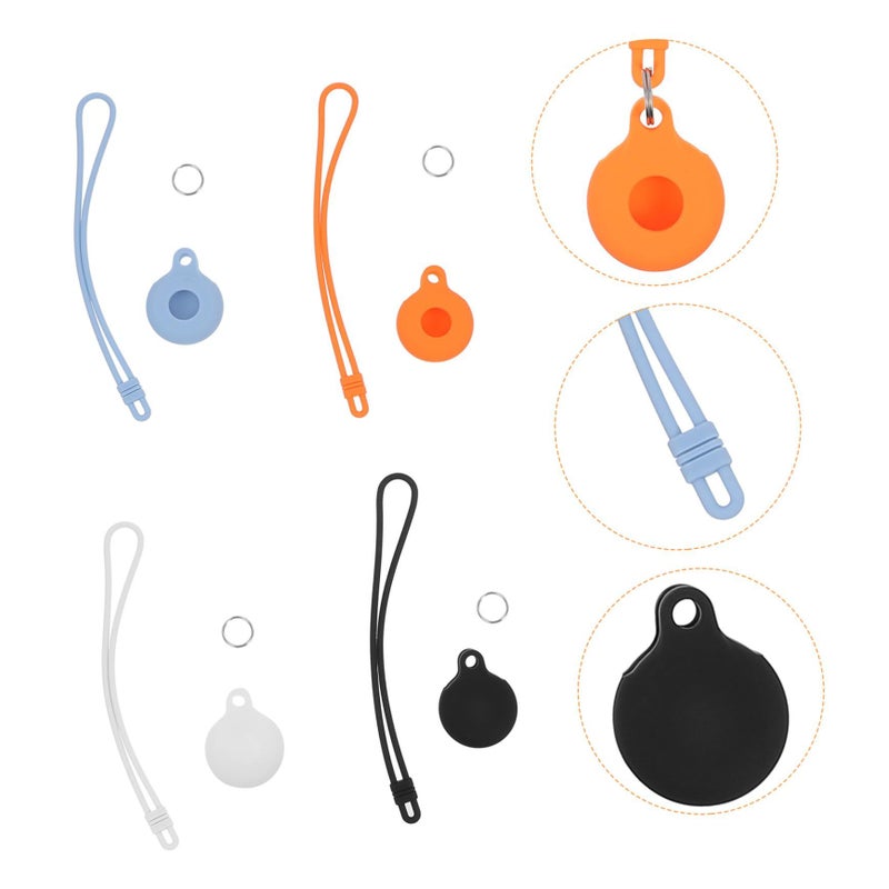 4pcs Lost Pet Tracker Protective Case Cover Sleeve Random Color - Image 5