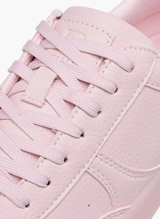 Flora Bella By Shoexpress PINK Flora Bella Women Lace-Up Ankle Sneakers for Women | Best Price UAE