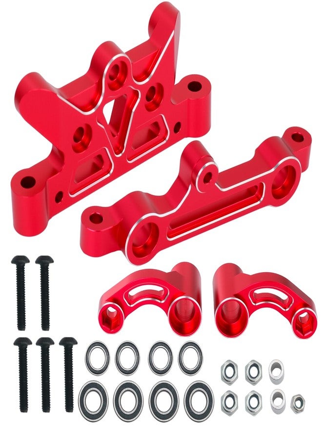 POLANTA Steering Assembly Aluminum Alloy Steering Top Plate&Steering Bellcrank for Arrma 1/5 Kraton 8S Outcast 8S EXB，Replace ARA320474 ARA340153 (Red) - Image 1