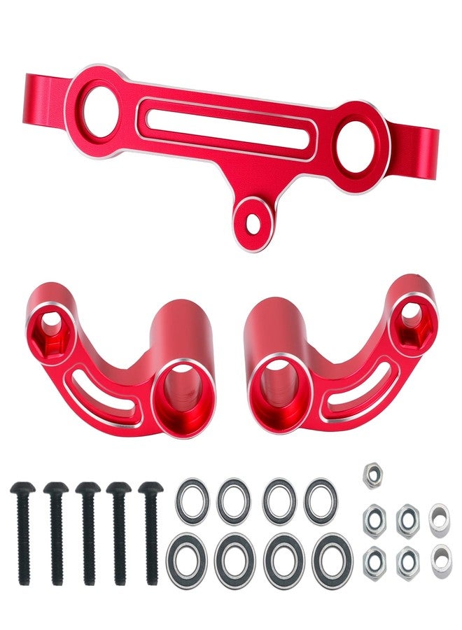 POLANTA Steering Assembly Aluminum Alloy Steering Top Plate&Steering Bellcrank for Arrma 1/5 Kraton 8S Outcast 8S EXB，Replace ARA320474 ARA340153 (Red) - Image 4