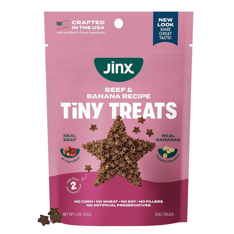 Jinx Beef Dog Training Treats - Healthy All-Natural Mini Bite-Sized Dog Treats for Training with Grass-Fed Beef - Pet Products for All Dogs (Puppies, Adults & Seniors) - 4oz - Image 1