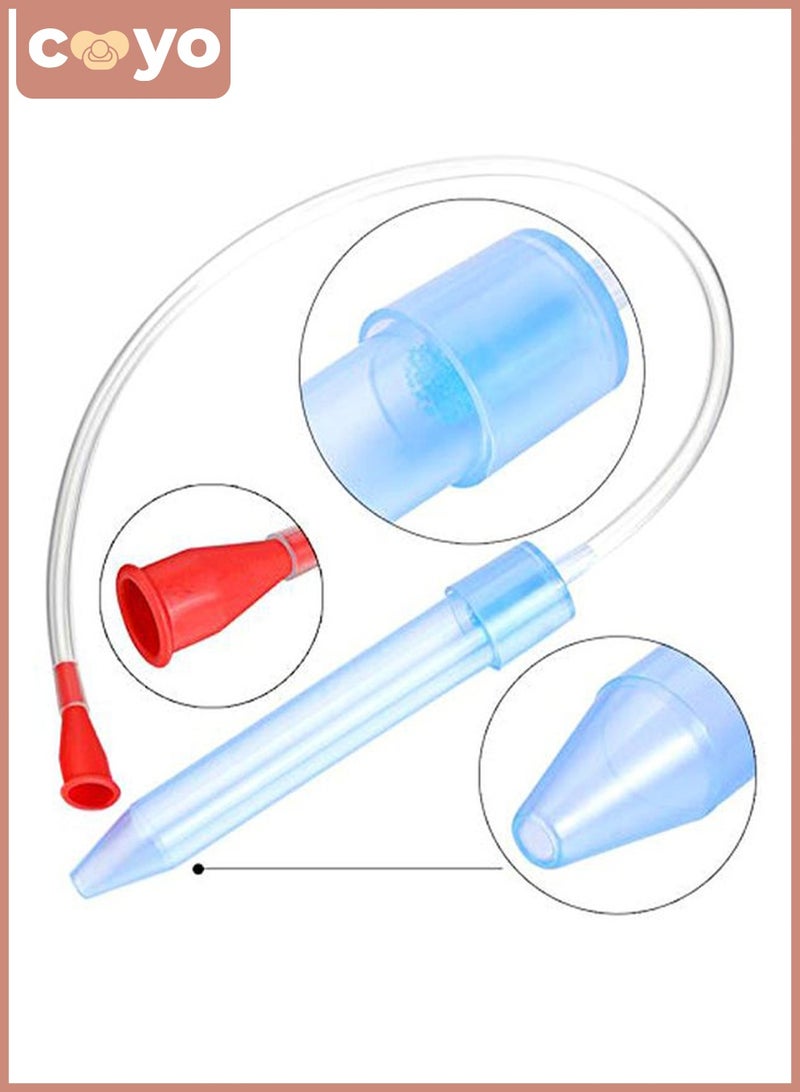 COYO Baby Nasal Aspirator, Oral Suction Type Nose Cleaner with Anti-Reflux Design, Safe & Hygienic Nasal Sucker for Newborns & Infants - Image 3