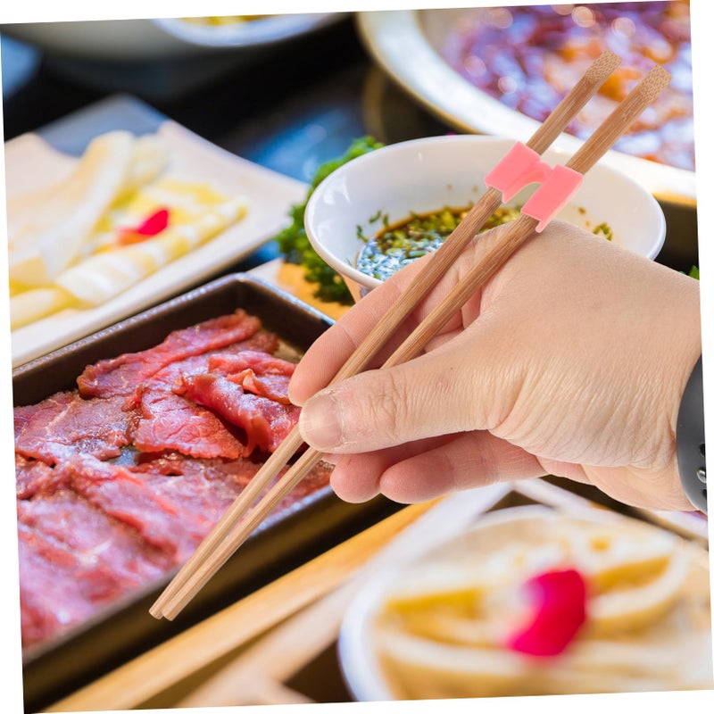 Reusable Chopsticks Training Helper Clips 6pcs Plastic Easy Use Beginner Learning Tool - Image 4