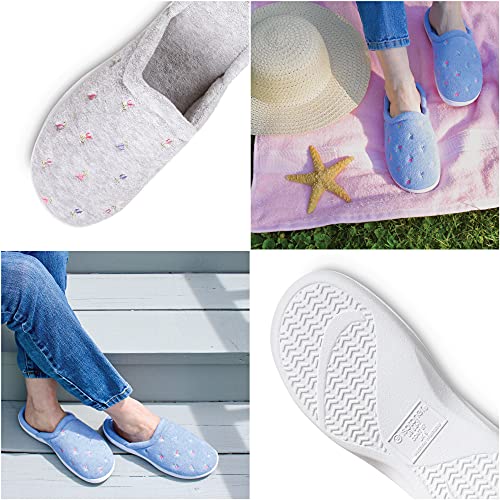 isotoner Women's Indoor/Outdoor Slip-on Secret Sole Clog Slippers with Memory Foam Comfort and Heal Suppport, 6.5-7 - Image 3