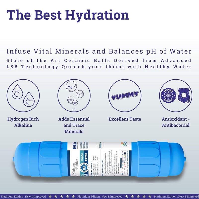 Bioplus 11 Alkaline and Mineral Water Filter Cartridge for Ro Water Purifier with antioxidant - Image 2