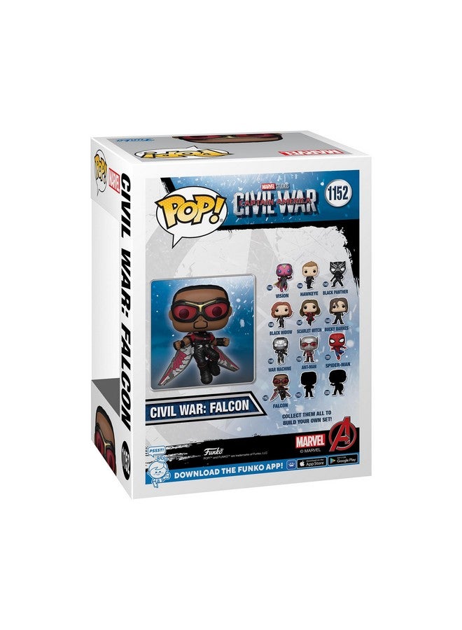 Funko Pop Marvel: Captain America: Civil War Build A Scene - Falcon Figure 10 of 12 - Amazon Exclusive - Collectable Vinyl Figure - Gift Idea - Official Merchandise - Toys for Kids & Adults - Image 3