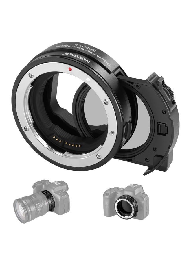 Neewer EF to EOS R Mount Adapter with Drop in CPL Filter, Autofocus Lens Converter Ring Compatible with Canon EF/EF-S Lens to EOS R EOS Ra EOS RP EOS R5 EOS R6 EOS R3 EOS C70 R5C R7 R10 R8 R50 etc  - Image 1