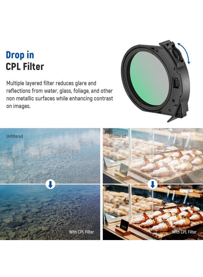 Neewer EF to EOS R Mount Adapter with Drop in CPL Filter, Autofocus Lens Converter Ring Compatible with Canon EF/EF-S Lens to EOS R EOS Ra EOS RP EOS R5 EOS R6 EOS R3 EOS C70 R5C R7 R10 R8 R50 etc  - Image 3