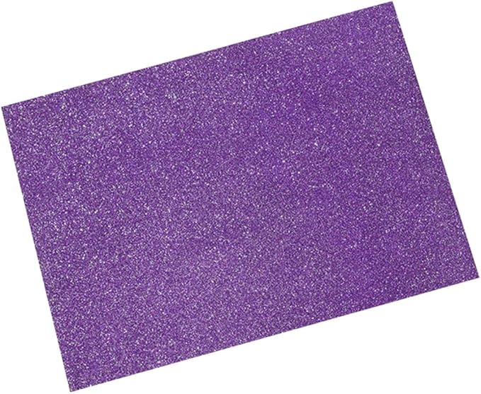 Purple Glitter Cardstock Sheets 30pcs A4 Size Sparkling Paper for Craft Work - Image 1