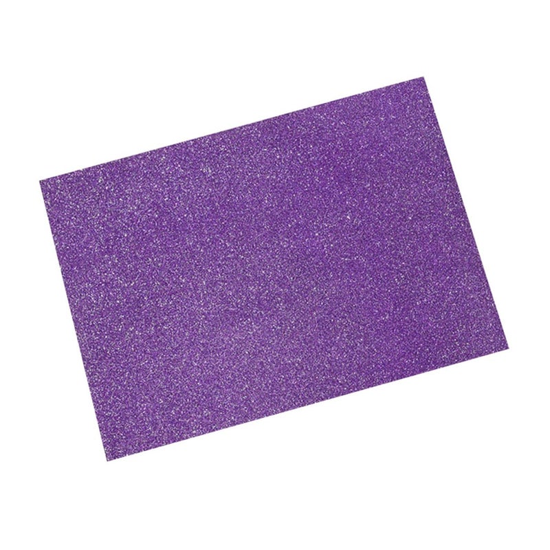 Purple Glitter Cardstock Sheets 30pcs A4 Size Sparkling Paper for Craft Work - Image 2