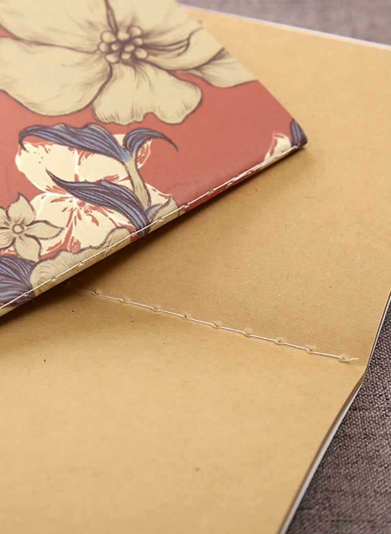 24Sheets 48K Elegant Birds Flowers Blanket Notebook Writing Mini Diary Kraft Book Memos Student Stationery School Office Supply - Image 3