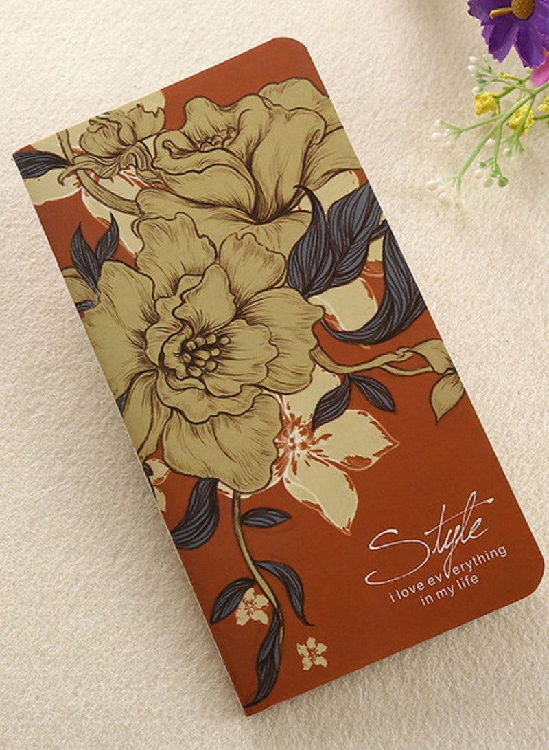 24Sheets 48K Elegant Birds Flowers Blanket Notebook Writing Mini Diary Kraft Book Memos Student Stationery School Office Supply - Image 1