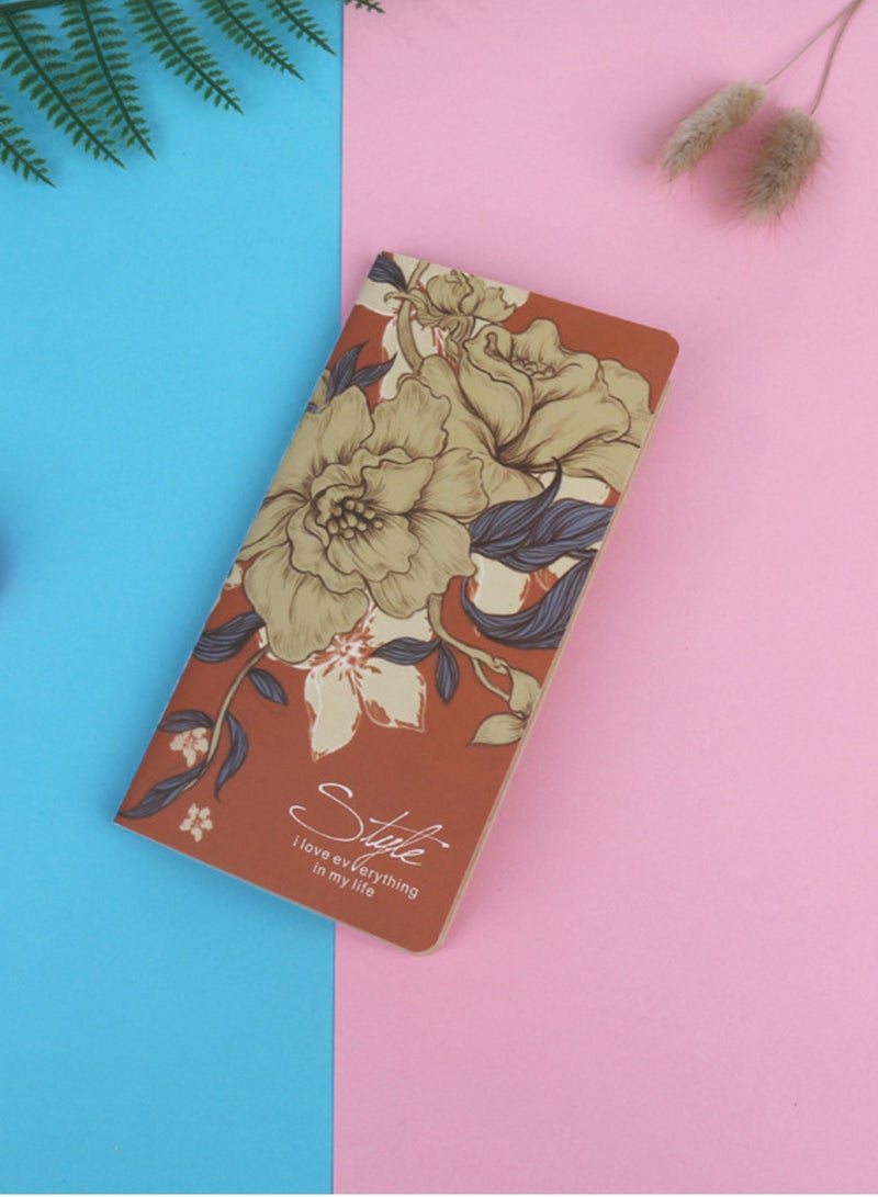 24Sheets 48K Elegant Birds Flowers Blanket Notebook Writing Mini Diary Kraft Book Memos Student Stationery School Office Supply - Image 2