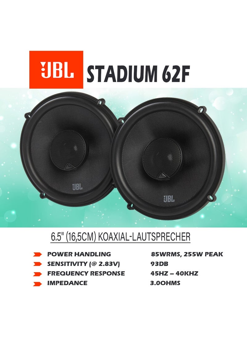 Jbl Harman Kardon Stadium 62F 2-Way Car Speaker Set 255 Watt Car Speaker Boxes 165 Mm Black - Image 2