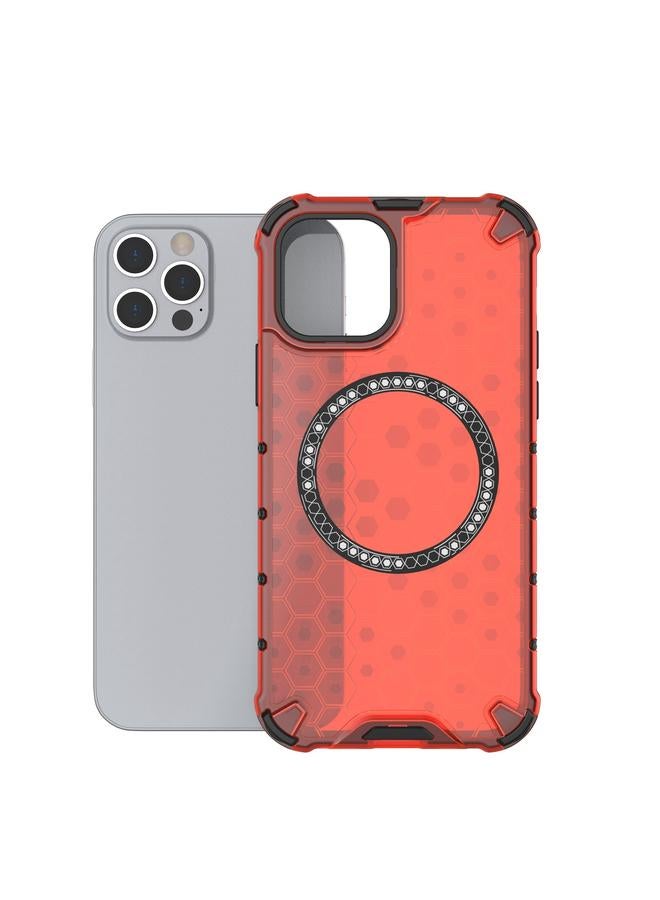Zaboon Case For iPhone 12 Pro Max Honeycomb Magnetic Ring Shockproof Phone Case - Image 5
