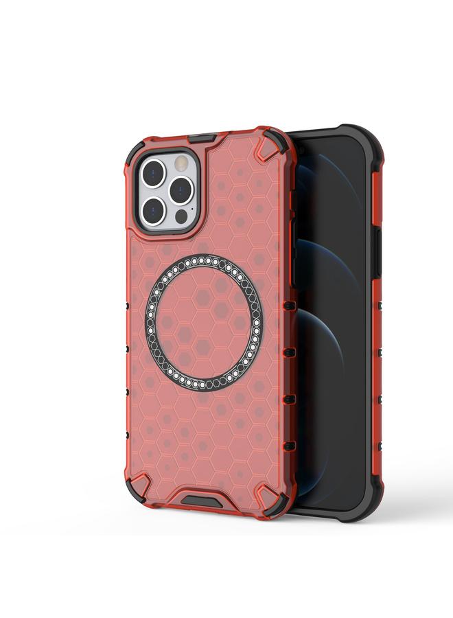 Zaboon Case For iPhone 12 Pro Max Honeycomb Magnetic Ring Shockproof Phone Case - Image 1