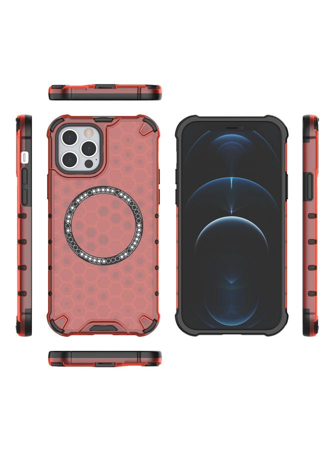 Zaboon Case For iPhone 12 Pro Max Honeycomb Magnetic Ring Shockproof Phone Case - Image 4