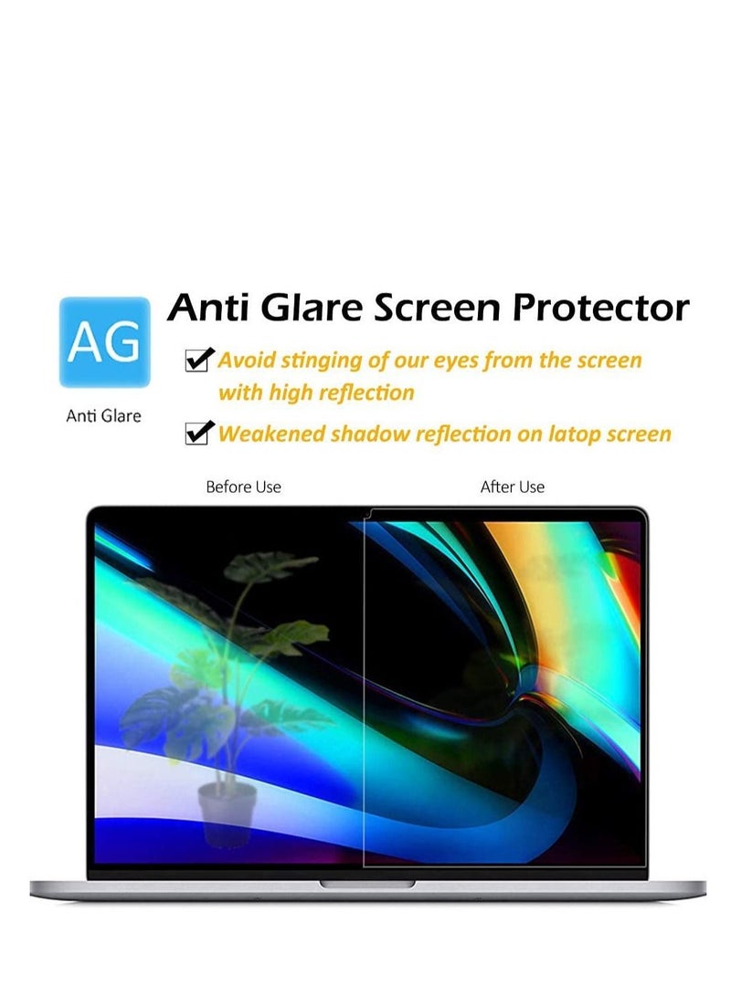 Anti-Glare Screen Protector for 2022-2016 Macbook Pro 13'' 13.3 inch Apple M2/Apple M1 Chip A2338/A2289/A2251/A2159/A1989/A1706/1708 Protective Crystal Shield Film (Transparent)