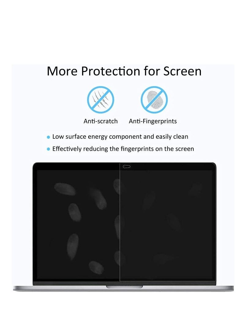 Anti-Glare Screen Protector for 2022-2016 Macbook Pro 13'' 13.3 inch Apple M2/Apple M1 Chip A2338/A2289/A2251/A2159/A1989/A1706/1708 Protective Crystal Shield Film (Transparent)