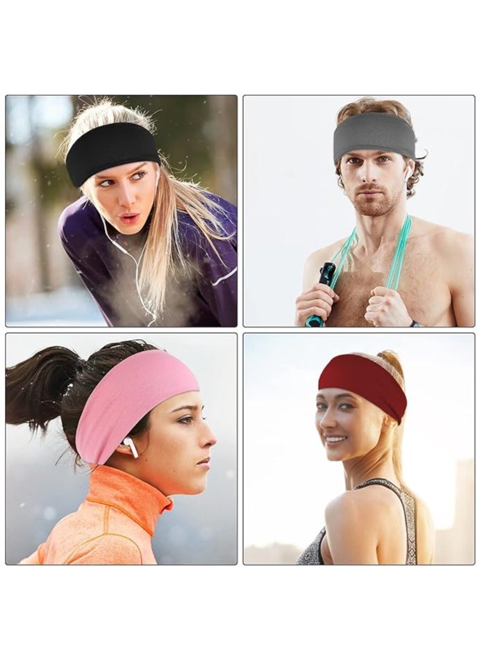 Generic Extra Wide 7cm Plain Stretch Unisex Soft Yoga Headban (Light Pink)  - Image 3