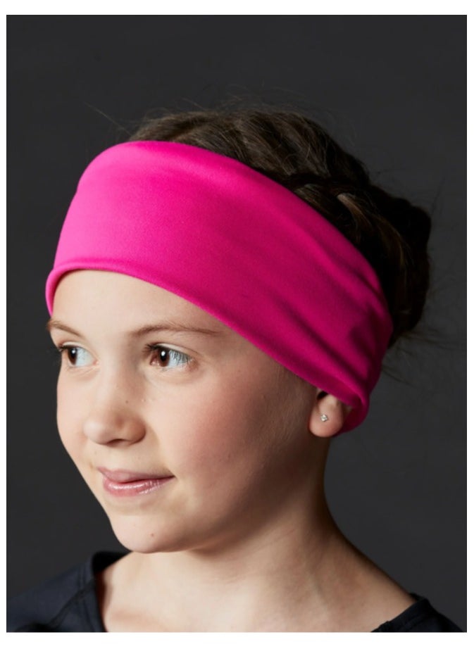 Generic Extra Wide 7cm Plain Stretch Unisex Soft Yoga Headban (Light Pink)  - Image 4