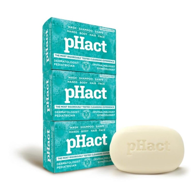 ANDREW LESSMAN pHact Moisture-Rich, Soap-Free Cleansing Bar. Natural Skin pH. Fragrance-Free. All Skin Types - Even Sensitive Skin. Hypoallergenic. Dermatologist Tested. 3 Pack 4.25 oz each - Image 2