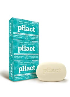 Andrew Lessman ANDREW LESSMAN pHact Moisture-Rich, Soap-Free Cleansing Bar. Natural Skin pH. Fragrance-Free. All Skin Types - Even Sensitive Skin. Hypoallergenic. Dermatologist Tested. 3-Pack 4.25 oz each  - Image 1