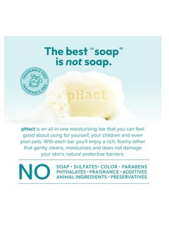Andrew Lessman ANDREW LESSMAN pHact Moisture-Rich, Soap-Free Cleansing Bar. Natural Skin pH. Fragrance-Free. All Skin Types - Even Sensitive Skin. Hypoallergenic. Dermatologist Tested. 3-Pack 4.25 oz each  - Image 2