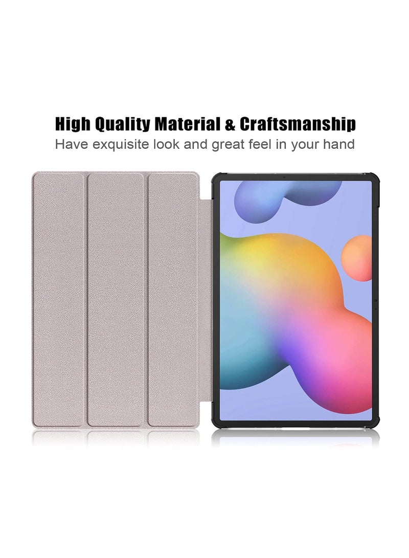 Slim Leather Tri-Fold Case for Samsung Galaxy Tab S8 Plus 5G, 12.4" Cover for Galaxy Tab S8p/S7p/S7FE with Auto Sleep/Wake and Magnetic Stand. - Image 5