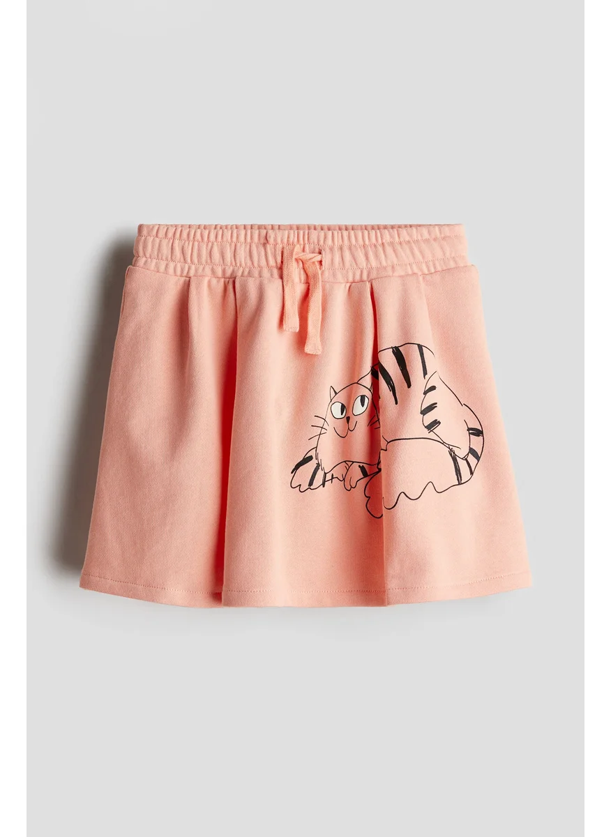 اتش اند ام Pleated Cotton Skirt