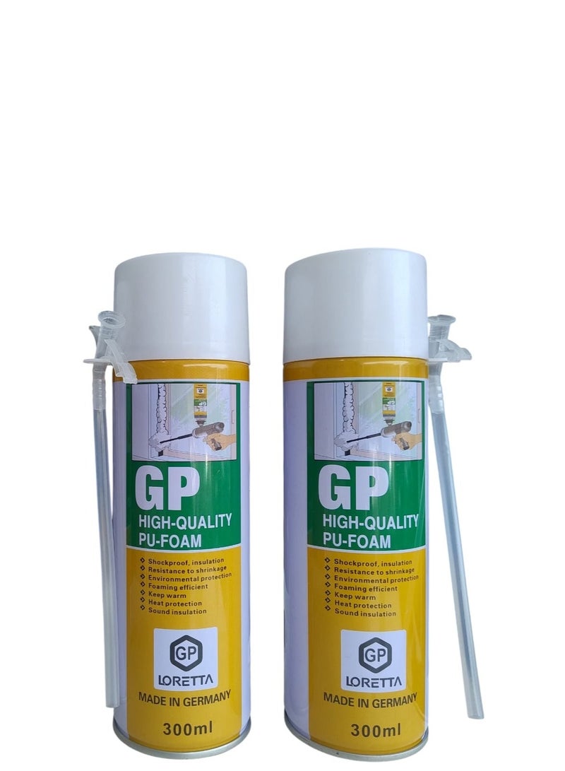 فوم بولي يوريثان عالي الجودة للعزل والتثبيت وسد الفراغات للأبواب والنوافذ والأعمال الإنشائية - Image 1