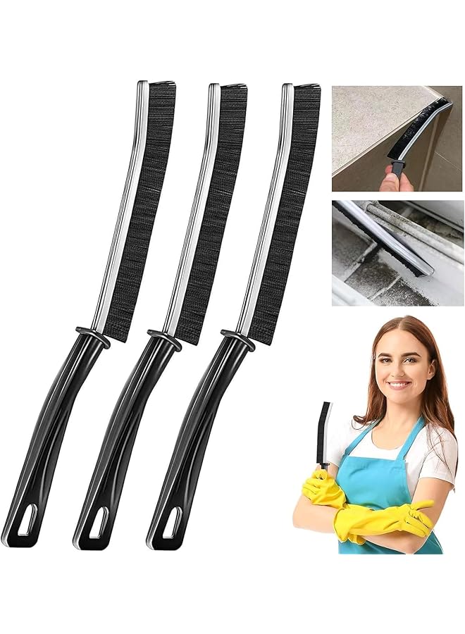 PROMASS 3Pcs Crevice Cleaning Brush,Multifunctional All-Around Household Gap Cleaning Brush Tool