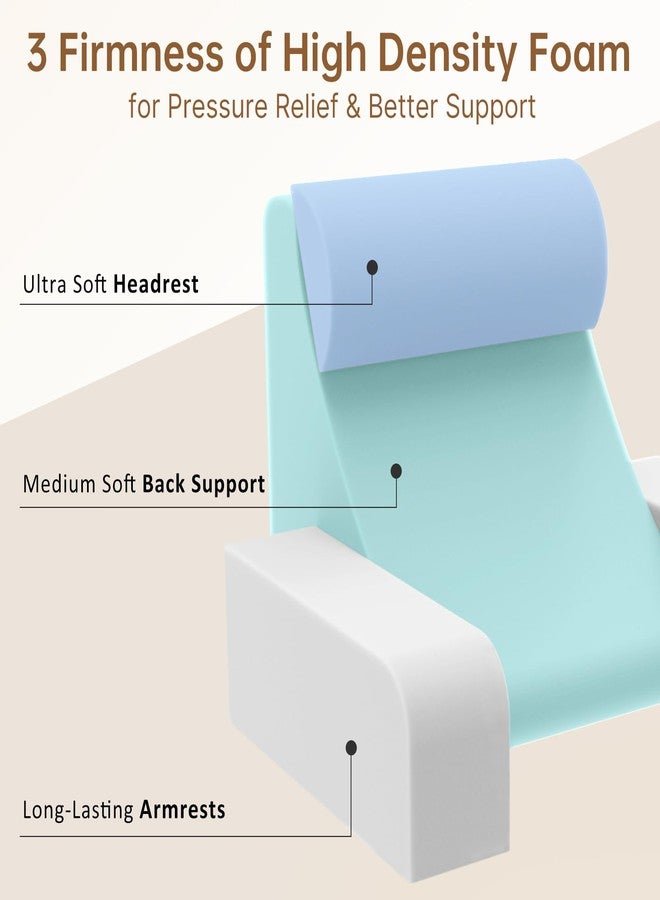 Vekkia Reading Pillow for Sitting in Bed Adult,Back Pillow for Sitting Up,Backrest Support Pillow with Arm Rest,Bed Chair Pillow with Big Pockets for Gaming,Watching TV in Floor,19in(Grace Grey) - Image 2