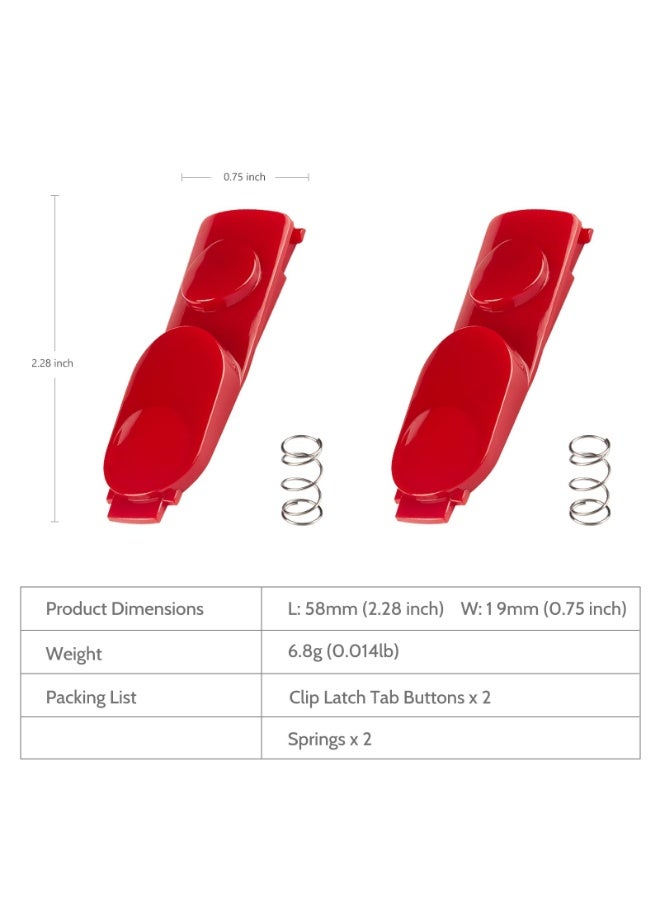 كيلا TERRIFI 2 حزمة من العصا السحرية أنبوب تنظيف رأس قفل التبويب متوافق مع Dyson V7 V8 V10 V11 V15 مكنسة كهربائية ، بديل عصا سحرية دائم ، زر أداة إضاءة مع آلية الربيع - Image 1