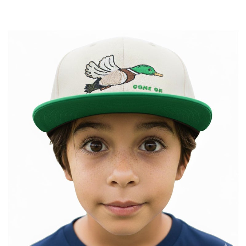 EDTREK Elite Kids Snapback Hat for Boys Girls Toddler Cap with Flat Brim (Mallard - Green) - Image 5