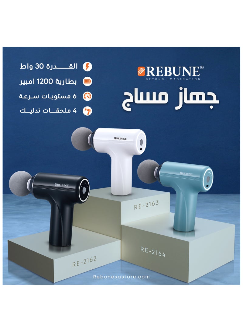 REBUNE Portable Muscle Massage Device with 6 Speeds, 30W RE-2164 - Image 2