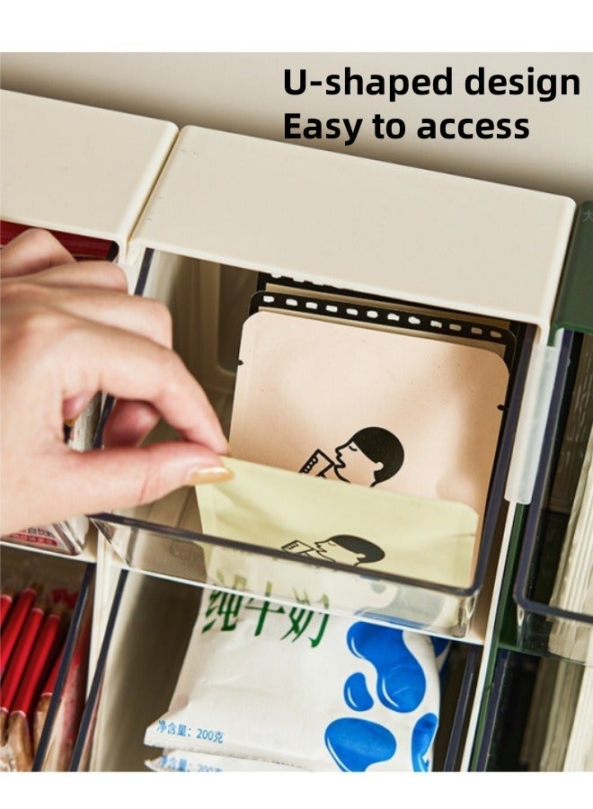 1Pack Coffee Capsule Storage Holder Tea Bag Storage Organizer Tea Storage Box, Acrylic Storage Organizer, Multi-layer Countertop Organizer for K Cups, Tea Bags, Creamer, Sugar Bags, Capsule,White  - Image 4