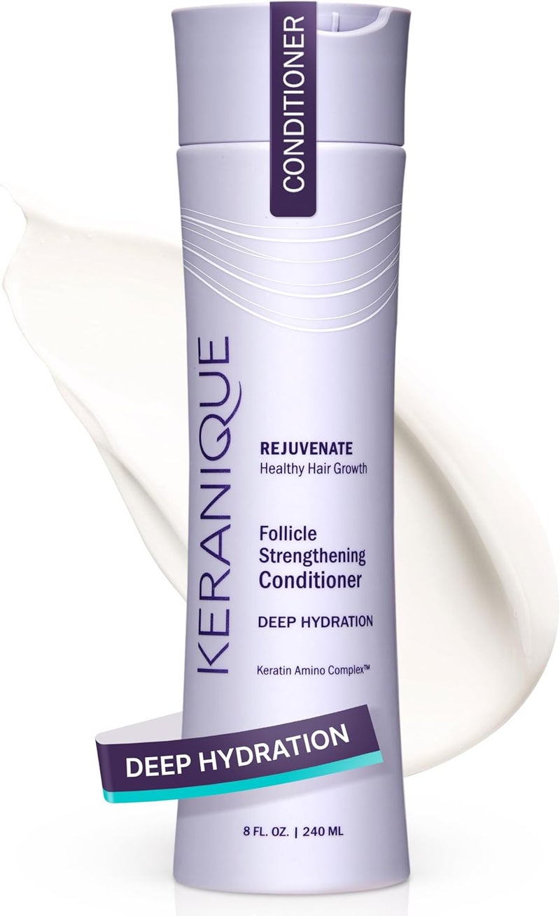 Keranique Keratin Conditioner Deep Hydration for Hair Growth and Thinning Hair Volumizing 8 Ounce - Image 1