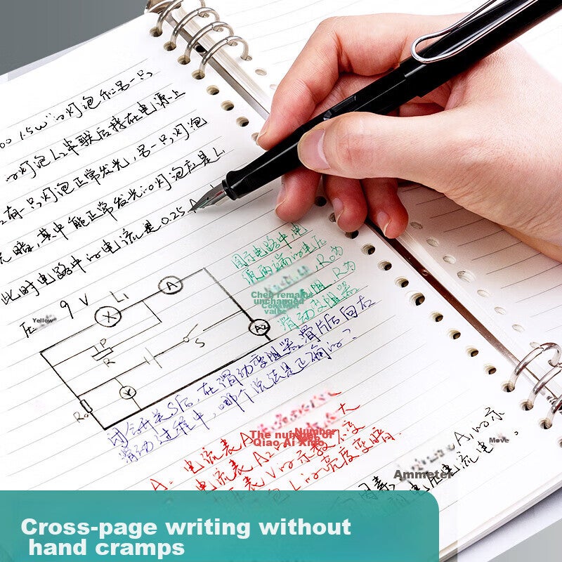 غطاء دفتر ملاحظات M & G Stationery B5 ذو أوراق فضفاضة مع 8 حلقات قابلة للفصل ، حزمة واحدة بيضاء APY8C19PA ضرورية للامتحانات - Image 5